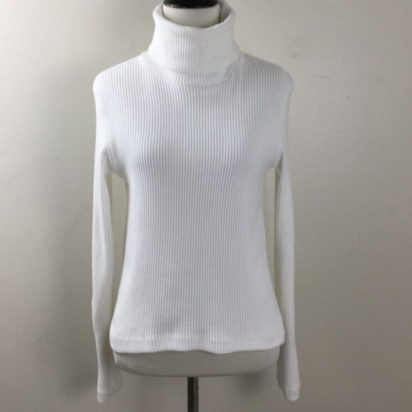 Club Monaco White Turtleneck s - Picture 2 of 9